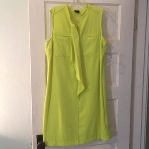 Highlighter yellow sleeveless sheath dress size 12
